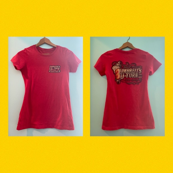 Dive Bar Shirt Club Chick Fit Fitted Tee Vintage S - Picture 1 of 5